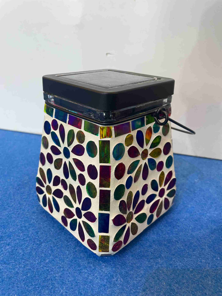Square Daisy Solar Lantern