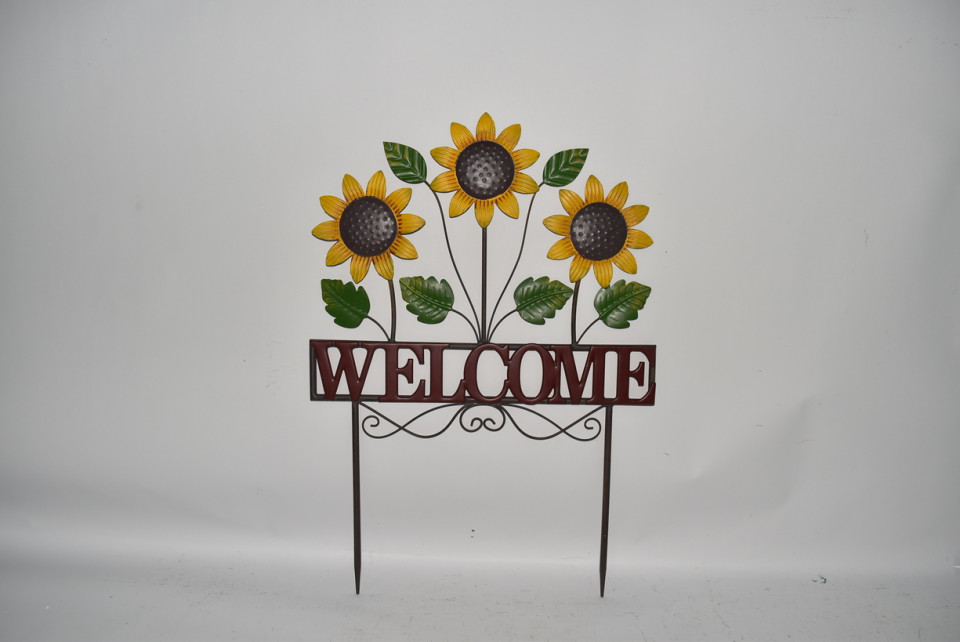 Welcome Sunflower Stake